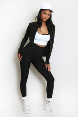 Sculpted Active Gym Jacket And Legging Set