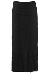 Textured Ruffled Hem Skirt