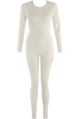 Ribbed Long Sleeve Top and Legging Set