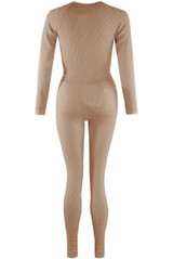 Ribbed Long Sleeve Top and Legging Set