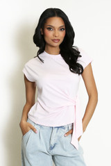 Tie Side Cap Sleeve Top