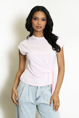 Tie Side Cap Sleeve Top