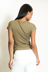 Tie Side Cap Sleeve Top