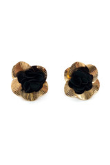 Chiffon Petal Flower Earrings