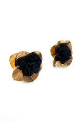 Chiffon Petal Flower Earrings