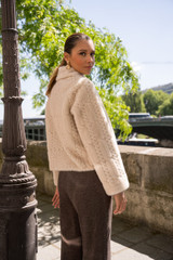 Luxe Faux Fur Jacket With Collar