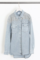 Diamante Trim Denim Jacket
