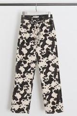 Monochrome Straight Denim Jeans