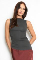 Asymmetric Hem Sleeveless Top
