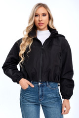 Cropped Hooded Jacket 