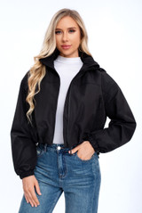 Cropped Hooded Jacket 