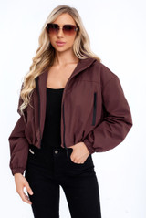 Cropped Hooded Jacket 