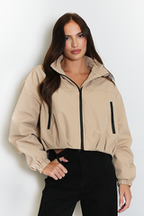 Cropped Hooded Jacket 