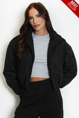 Cropped Hooded Jacket 