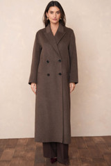 Longline Wool Blend Coat