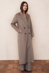 Longline Wool Blend Coat