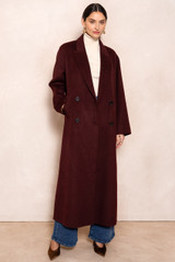 Longline Wool Blend Coat