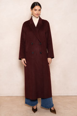 Longline Wool Blend Coat