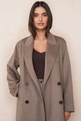 Longline Wool Blend Coat