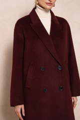 Longline Wool Blend Coat