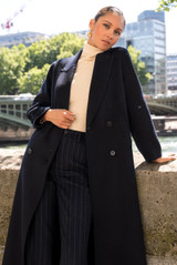 Longline Wool Blend Coat