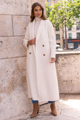 Longline Wool Blend Coat
