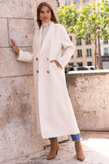 Longline Wool Blend Coat
