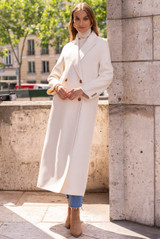 Longline Wool Blend Coat