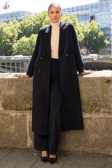 Longline Wool Blend Coat