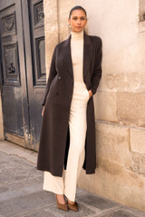 Longline Wool Blend Coat