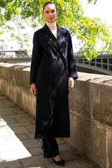 Longline Wool Blend Coat
