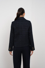 Navy Tweed Blazer