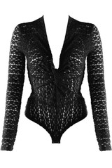 Twist Front Lace Bodysuit
