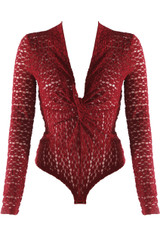 Twist Front Lace Bodysuit