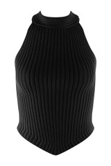 Soft Knit Sleeveless Crop Top