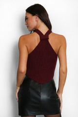 Soft Knit Sleeveless Crop Top