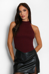 Soft Knit Sleeveless Crop Top