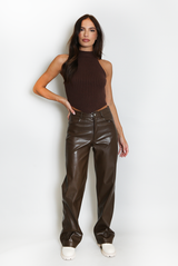 Soft Knit Sleeveless Crop Top