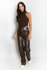 Soft Knit Sleeveless Crop Top