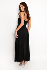 Strappy Mesh Maxi Dress