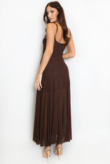 Strappy Mesh Maxi Dress