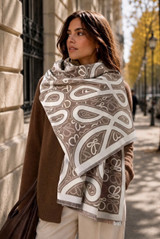 Designer Inspired Wool Blend Scarf