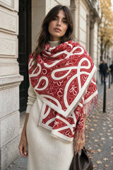 Designer Inspired Wool Blend Scarf
