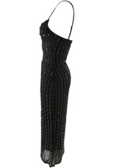 Diamante Embellished Strappy Midi Dress