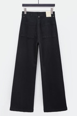 Visible Seam Wide Leg Jeans