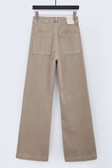 Visible Seam Wide Leg Jeans
