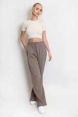  Pintuck Wide Leg Jogger 