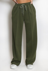  Pintuck Wide Leg Jogger 