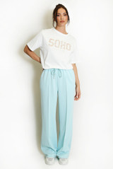  Pintuck Wide Leg Jogger 