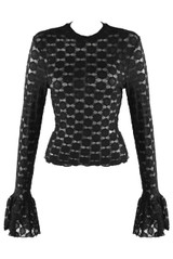 Lace Flare Cuff Top